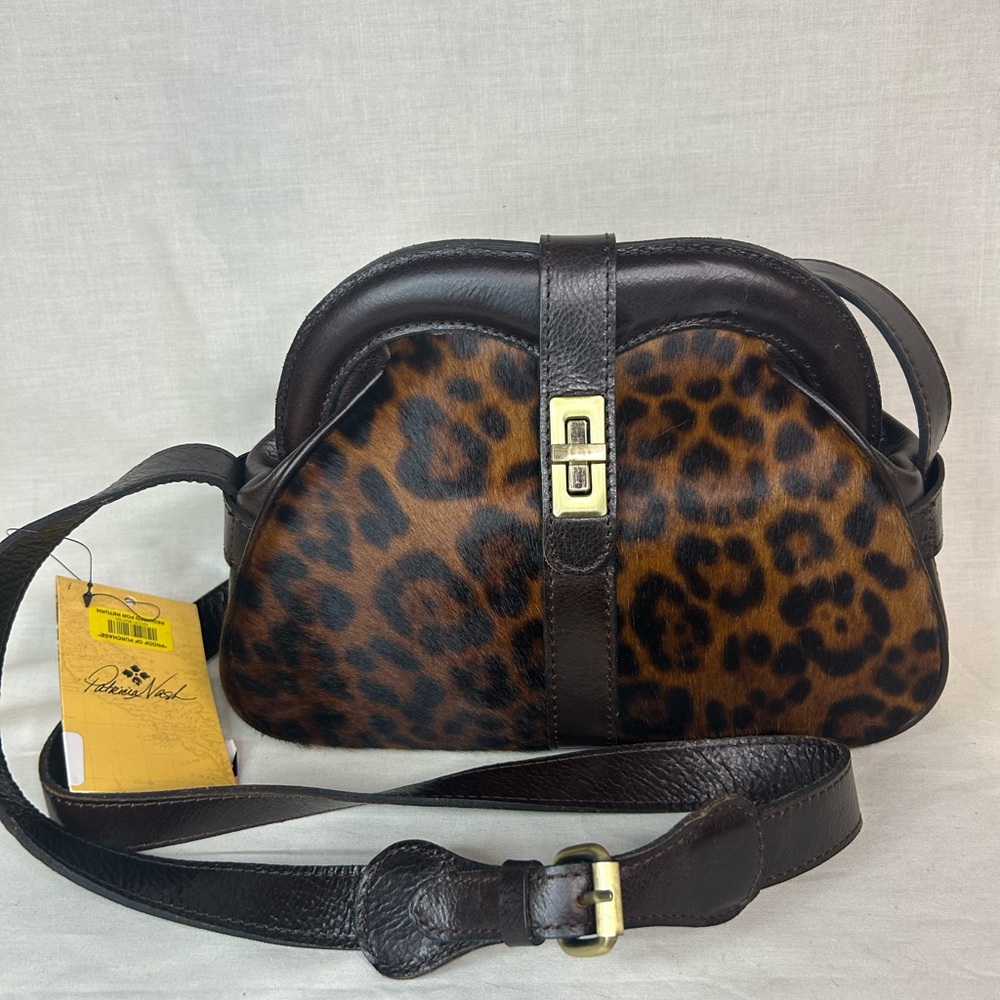 Patricia Nash Leopard Print Crossbody Bag